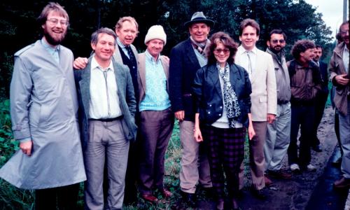 Some of the speakers at the 2nd International Conference on Closed Ecological Systems hosted by the Institute of Biophysics, Krasnoyarsk, Siberia, 1989.